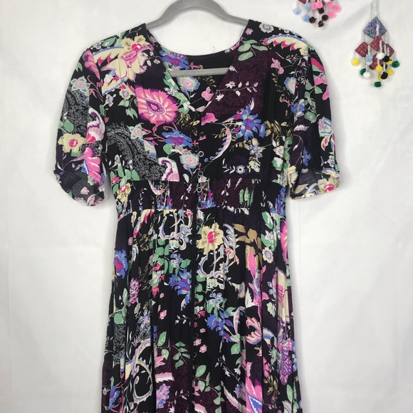Unbranded floral front button down maxi dress - Picture 3 of 10